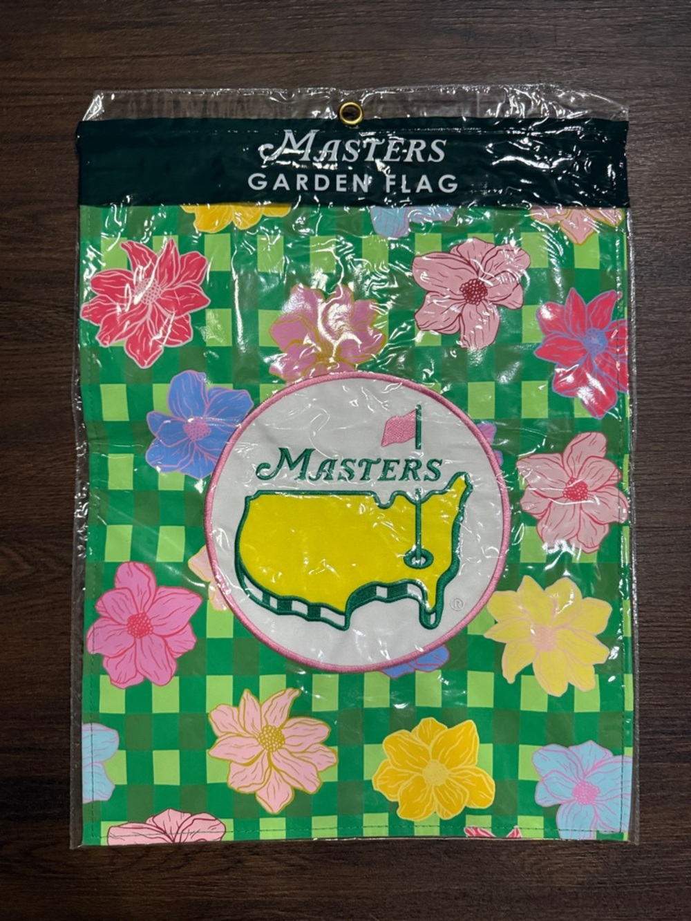 Masters Floral Garden Flag in Green, Yellow, Pink